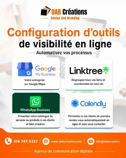 Configuration de vos coordonnées professionnelles